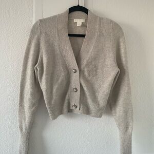 H&M Light Gray Cardigan Sweater